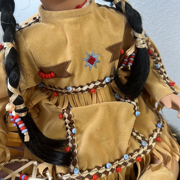 Native American Indian Porcelain Doll Collectible - Picture 3 of 14